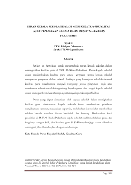 Karena itulah semua pimpinan, guru, dan tenaga kependidikan harus dijelaskan uraian tugas, wewenang, dan tanggung jawabnya. Https Ojs Diniyah Ac Id Index Php Kreatifitas Article Download 208 149