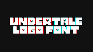 A child falls into an … Undertale Logo Font Free Download