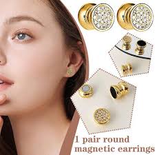 Magnetic pearl earrings best sale