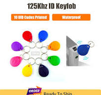 10P 125Khz RFID Keyfob LF Proximity Keychain Low Frequency RFID Tag EM4100  Smart Keyfob with UID Codes for Door Access Control - AliExpress