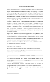 Doc Juicio Ordinario Mercantil Dalmer Franco Academia Edu