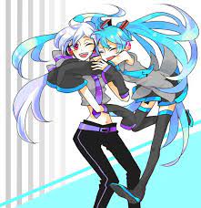 Haku X Miku Miku Vocaloid Hatsune Miku