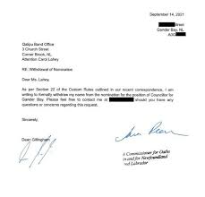 Notice of Candidate Withdrawal