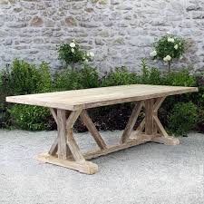 Farmhous Beam Table Teak Outdoor Furniture Teak Outdoor Furniture Outdoor Dining Table Teak Patio Furniture