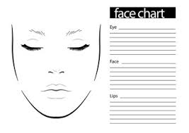 makeup face charts photos royalty free images graphics