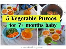 5 Vegetable Purees For 7 Months Baby Stage 2 Homemade Babyfood 7months Babyfood Recipes Youtube 7 Months Baby Food 7 Month Baby Baby Food Recipes