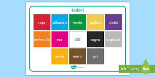 Reguli de pronunţie în limba engleză. Culori PlanÈÄ Cu Vocabular Teacher Made