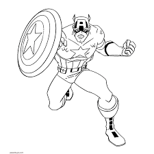 Dibujo Capitan America Para Colorear