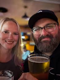 Me and my lady at the new @4handsbrewingco in Kirkwood. This place is  freaking awesome. We will be bringing @luther_pup here often. @jilly_radio