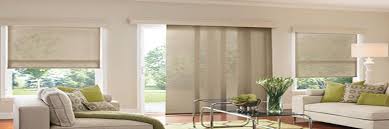 Sandwiched between the panes of glass, narrow blinds or cellular shades raise and lower and tilt at the flip of a switch. 5 Contemporary Window Treatments For Sliding Glass Doors