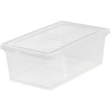 Iris Usa 6 Qt Clear Storage Latch Box 18 Pack Walmart Com Plastic Box Storage Plastic Container Storage Plastic Storage