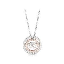Okay Who Told Wallace Bishop About My Weakness Can T Resist 9ct White And Rose Golddiamondpendant Gold Diamond Pendant Rose Gold Diamonds Diamond Pendant