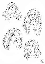 Some Curly Hair References By Nikemv Curly Hair Cartoon Curly Hair Drawing Hair Sketch
