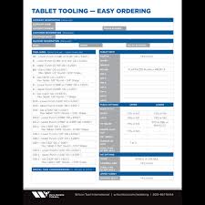 innovative standard custom tablet compression tooling