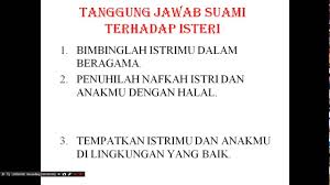 Lalu tanggung jawab yang bagaimanakah yang akan dipikul suami setelah terucapnya ijab qabul? 19 Tanggung Jawab Suami Youtube