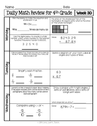 I have been downloading sheets for my kids ever since their schooling started and i must say that i have never come across such a good site where it generates sheets across a range of topics so well within a grade. 4th Grade Math Spiral Review Morning Work Year Bundle Distance Learning Daily Fourth 4th Grade Math Worksheets Common Core Worksheet When To Start Kumon Basic Times Tables Worksheets Number Sequence Worksheets Grade