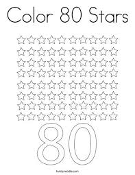 Color 80 Stars Coloring Page Twisty Noodle Star Coloring Pages Coloring Pages Holiday Lettering