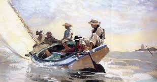 Rowboat, 1880 by winslow homer. Garden Of Praise Winslow Homer Artist