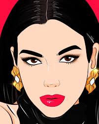 Proceso de ilustración digital para @dualipa