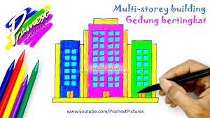 Jika anda mencari mewarnai gambar rumah kartun maka anda berada di tempat yang tepat. Gedung Bertingkat Belajar Menggambar Dan Mewarnai Gambar Untuk Anak Anak Youtube