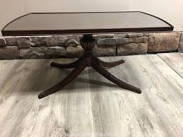 Pair of walnut formica top mid century mersman side tables / end tables (t111) $499.00. Gleaton S Metro Atlanta Auction Company Estate Sale Business Marketplace Auction Mersman Mid Century Modern And Antique Furniture Item Exquisite Mersman Coffee Table