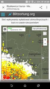 The colors represent the age from now (white) to past (dark red) in 20 minutes time ranges. Gdzie Jest Burza Gdzie Teraz Jest Burza Burza W Lodzkiem Mapa Burz Express Ilustrowany