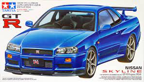 Купить сборную модель Tamiya 24210 Nissan Skyline GT-R V-Spec (R34) в  масштабе 1/24