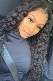 45 Amazing Middle Part Sew In Hairstyles Curly Girl Swag Deep Wave Hairstyles Curly Hair Sew In Hair Waves