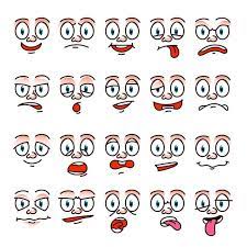 Funny Cartoon Face Human Expression Embarrassed Mad Shock Png And Vector With Transparent Background For Free Download In 2021 Funny Cartoon Faces Cartoon Faces Cartoon Expression