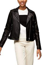 Topshop Brandy Faux Leather Moto Jacket Regular Petite Nordstrom In 2021 Faux Leather Moto Jacket Leather Moto Jacket Leather Moto