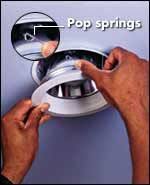 Mount the light most models of recessed light housing have four clips that clamp the can to the ceiling by pushing down on top of the drywall. Learn To Install Recessed Lighting At The Home Depot Installing Recessed Lighting Recessed Lighting How To Install Recessed Lighting