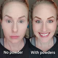 Anti-aging mineral powders for a filter-like finish