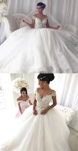 White Short Sleeves Off The Shoulder V Neck Applique Full Length Women Dress Tulle Lace Long W In 2020 Sweep Train Wedding Dress Wedding Dress Train Maxi Dress Wedding