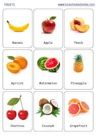 Printable Fruits Flashcards Food Flashcards Fruits For Kids Flashcards
