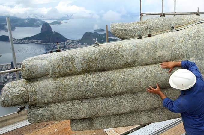 Image result for restoration work at christ the redeemer"