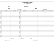 › printable golf tournament score sheets. Score Sheets