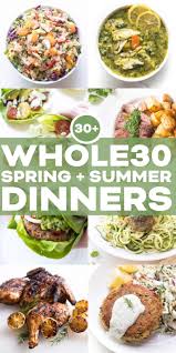 Whether you're cooking for a crowd or serving yourself, these food network recipes are the most popular around. Whole30 Meal Plan 30 Spring Summer Dinner Recipes Tastes Lovely