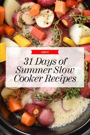 I like making crock pot baked potatoes for a crowd as well. 31 Summer Slow Cooker Recipes To Make In July Foodiecrush Com