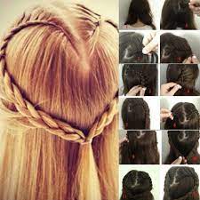Heart Braid Hair Tutorial Hair Styles Peinados Hair Styles Hair