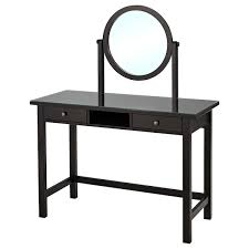 Tall vanity mirror with lights hayss. Hemnes Dressing Table With Mirror Black Brown 110x45 Cm Ikea