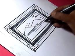 This picture frame wallpaper was so easy to set up as an art activity—i recommend it! How To Draw Photo Frame Drawing Youtube