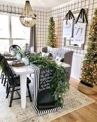 20 Hottest Christmas Table Decorating Ideas For You Coodecor Christmas Dining Room Winter Dining Room Table Decor Christmas Dining Room Decor