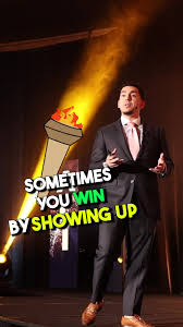 Eric Moussambani taught us three important lessons: 1. By showing up, you  can win. 2. Sometimes you win because of others. 3. You always win when you  cross the finish line. So, let's all strive to be ...