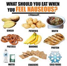 The Foods To Eat When You Are Nauseous Feeling Sick Is Never Great And Eating Is Probably The Last Thing On You Sick Food Food When Sick Food For Nausea