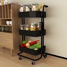 4.6 out of 5 stars. High Quality 3 Tier Metal Mesh Rolling Kitchen Utility Cart For Vegetable Rack Trolley China Kitchen Trolley Rack Storage Rack Trolley Bathroom Rack With Wheels Made In China Com