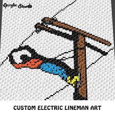 4.6 out of 5 stars 155. Custom Electric Lineman Art Crochet Graphgan Blanket Pattern C2c Cross Stitch Graph Pdf Download Instant Download Blanket Pattern Cross Stitch Graph Design