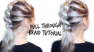 Pull Through Braid Mohawk Hair Tutorial Lovefings Youtube Mohawk Hairstyles Hair Tutorial Braids For Long Hair