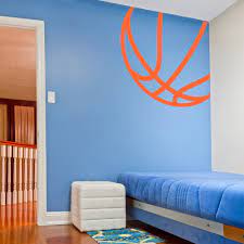Basketball wall decor for bedroom. Corner Basketball Wall Decal Basketball Wall Sticker Basketball Room Decor Basketball Themed Bedroom Basketball Room