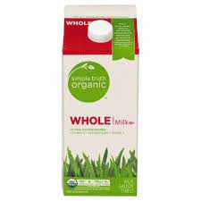 Simple Truth Organic Whole Milk 1 2 Gal Fred Meyer