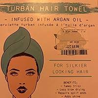 Danielle Creations Quick Dry Turban Hair Towel Infused with Argan Oil,  Vegan : Amazon.co.uk: Beauty